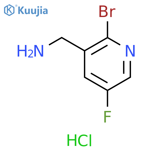 (2-Bromo-5-fluoropyridin-3-yl)methanamine hydrochloride structure
