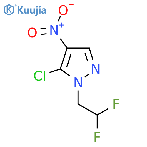 5-Chloro-1-(2,2-difluoroethyl)-4-nitro-1H-pyrazole structure