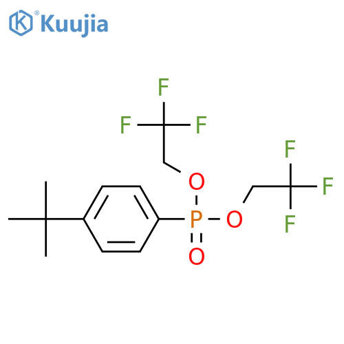 bis(2,2,2-trifluoroethyl) tert-butylphenylphosphonate structure