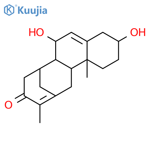 (3S,6R,6aS,7S,12aS,12bR)-1,3,4,6,6a,7,8,12,12a,12b-decahydro-3,6-dihydroxy-10,12b-dimethyl-7,11-methanocycloocta[a]naphthalen-9(2H)-one structure