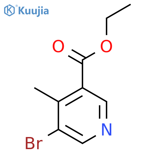 ethyl 5-bromo-4-methyl-pyridine-3-carboxylate structure