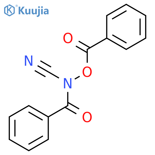 Benzamide, N-(benzoyloxy)-N-cyano- structure