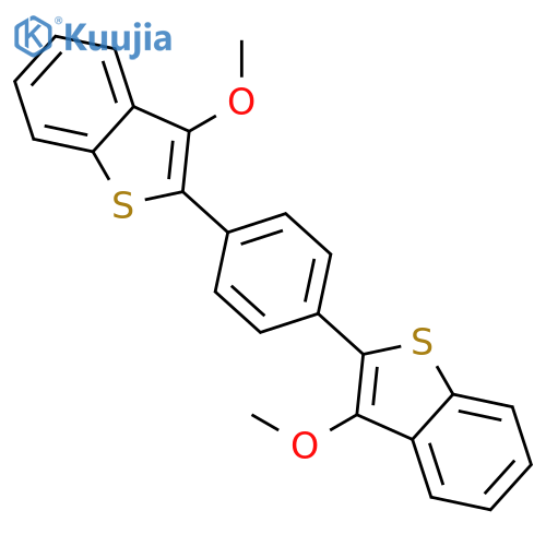 Benzo[b]thiophene, 2,2'-(1,4-phenylene)bis[3-methoxy- structure
