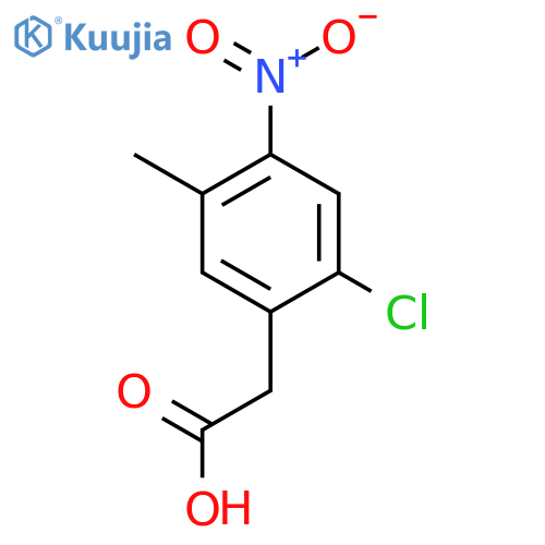 2-(2-Chloro-5-methyl-4-nitrophenyl)acetic acid structure