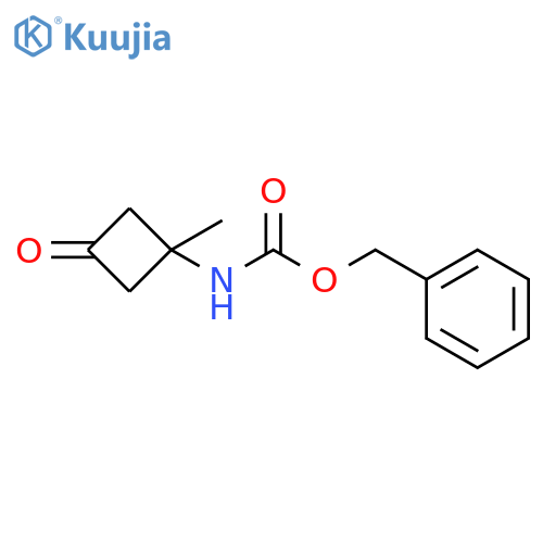 Benzyl N-(1-methyl-3-oxocyclobutyl)carbamate structure