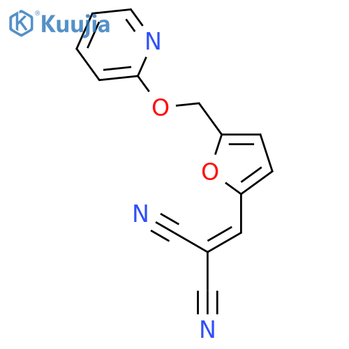 Propanedinitrile, [[5-[(2-pyridinyloxy)methyl]-2-furanyl]methylene]- structure
