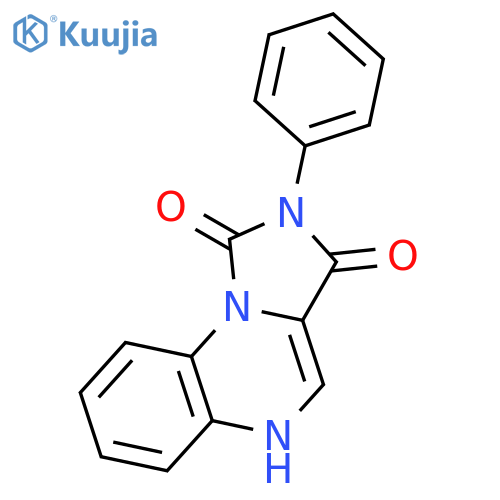Imidazo[1,5-a]quinoxaline-1,3(2H,5H)-dione, 2-phenyl- structure