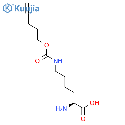 N-Pentyn1yloxycarbonyl]-L-lysine structure