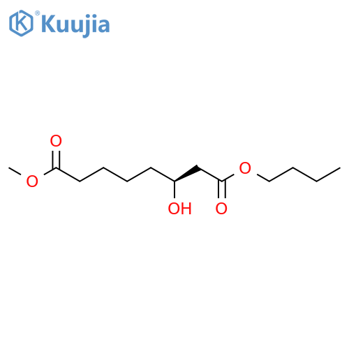 Octanedioic acid, 3-hydroxy-, 1-butyl 8-methyl ester, (S)- structure