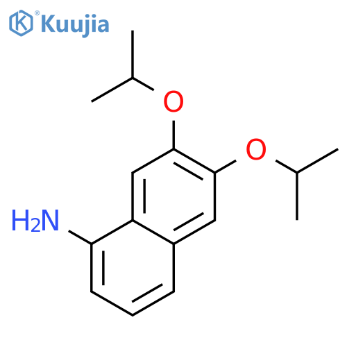 1-Naphthalenamine, 6,7-bis(1-methylethoxy)- structure