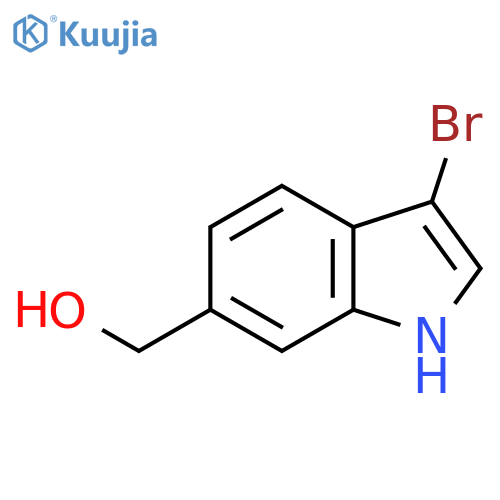 (3-Bromo-1H-indol-6-yl)methanol structure
