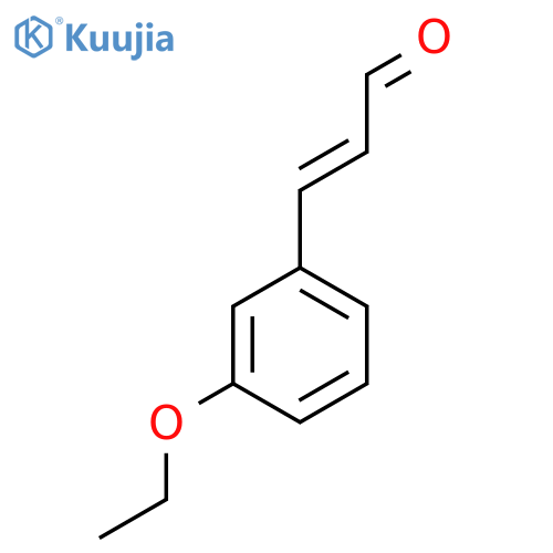 3-(3-ethoxyphenyl)prop-2-enal structure
