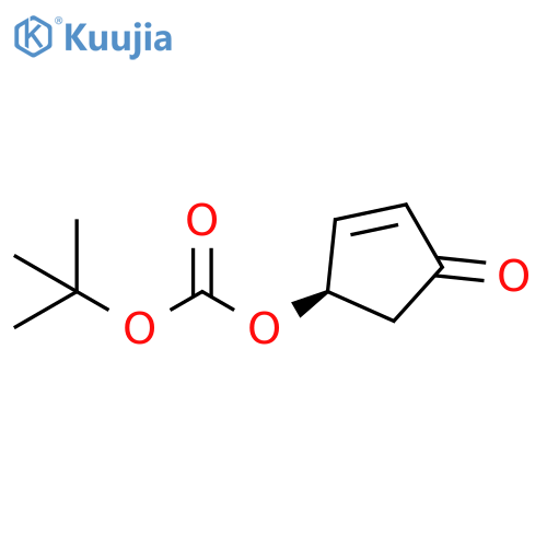 1,1-Dimethylethyl (1R)-4-oxo-2-cyclopenten-1-yl carbonate structure