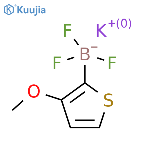 Potassium trifluoro(3-methoxythiophen-2-yl)boranuide structure