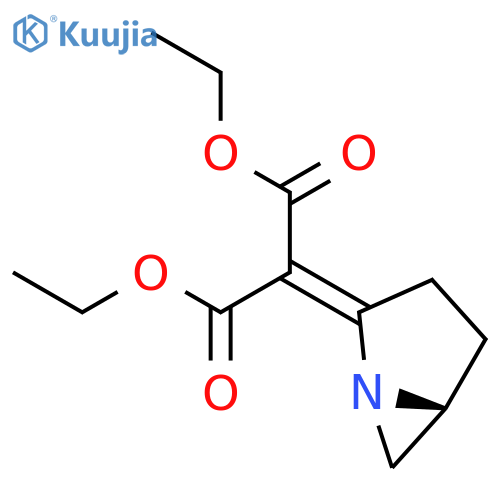 Propanedioic acid, (5S)-1-azabicyclo[3.1.0]hex-2-ylidene-, diethyl ester structure