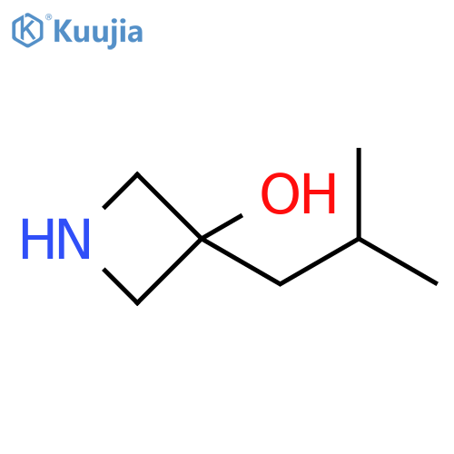 3-(2-methylpropyl)azetidin-3-ol structure