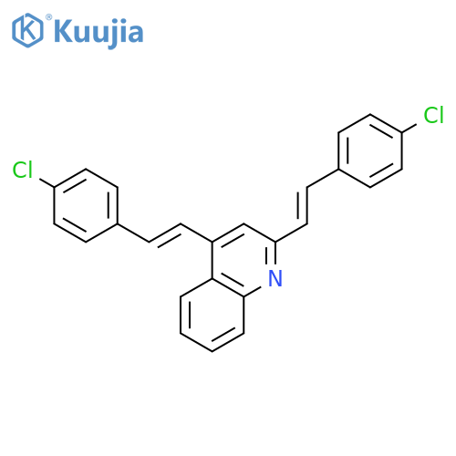 Quinoline, 2,4-bis[2-(4-chlorophenyl)ethenyl]- structure