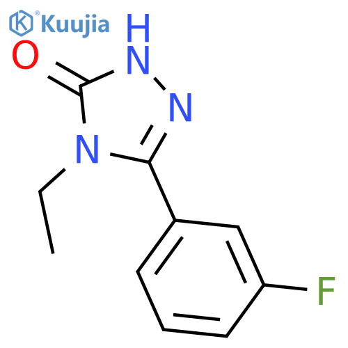 3H-1,2,4-Triazol-3-one, 4-ethyl-5-(3-fluorophenyl)-2,4-dihydro- structure