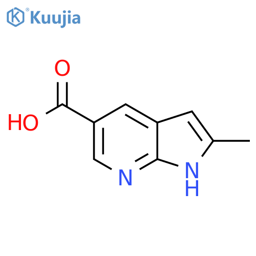 2-Methyl-1H-pyrrolo[2,3-b]pyridine-5-carboxylic acid structure
