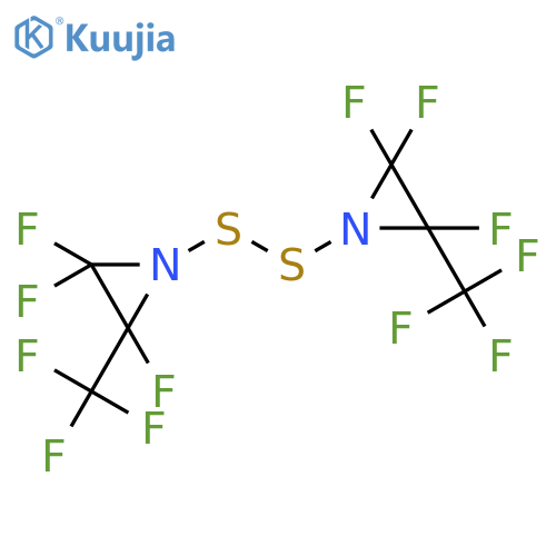 Aziridine, 1,1'-dithiobis[2,2,3-trifluoro-3-(trifluoromethyl)- structure