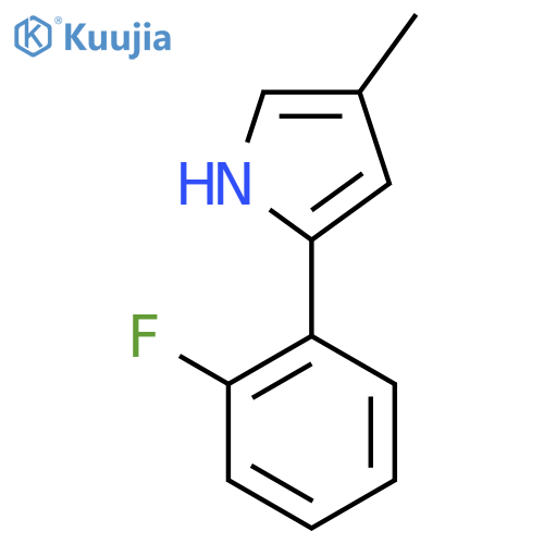2-(2-Fluorophenyl)-4-methyl-1H-pyrrole structure