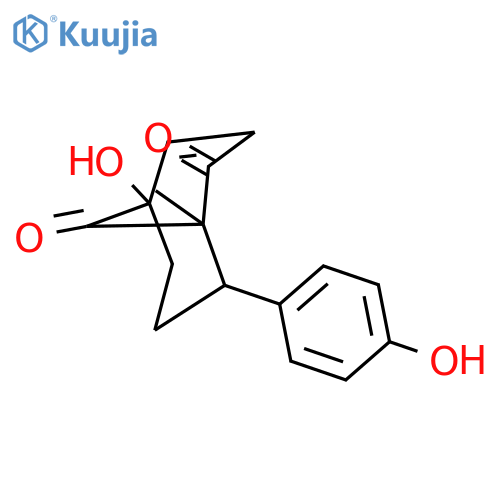 (1S,5S,8S)-5-hydroxy-8-(4-hydroxyphenyl)-1-methylbicyclo[3.3.1]non-3-ene-2,9-dione structure