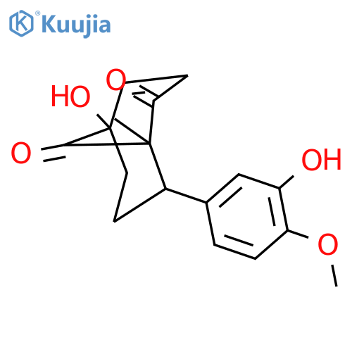 (1S,5S,8S)-5-hydroxy-8-(3-hydroxy-4-methoxyphenyl)-1-methylbicyclo[3.3.1]non-3-ene-2,9-dione structure