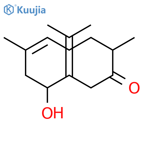 8-Hydroxy-2,6-dimethyl-9-(propan-2-ylidene)cyclodec-5-en-1-one structure