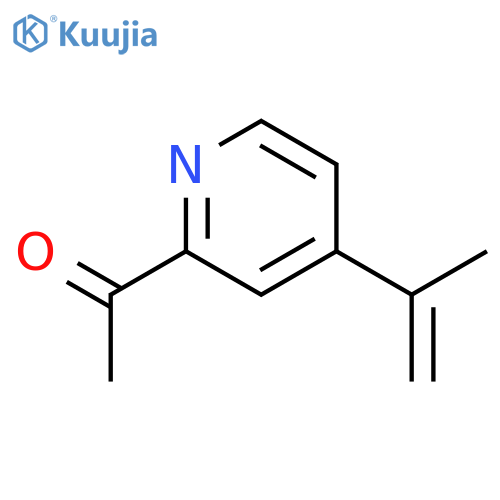 Ethanone,1-[4-(1-methylethenyl)-2-pyridinyl]- structure