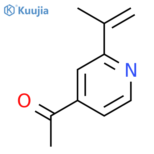 Ethanone,1-[2-(1-methylethenyl)-4-pyridinyl]- structure
