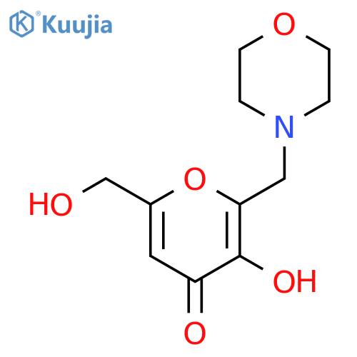 4H-Pyran-4-one,3-hydroxy-6-(hydroxymethyl)-2-(4-morpholinylmethyl)- structure