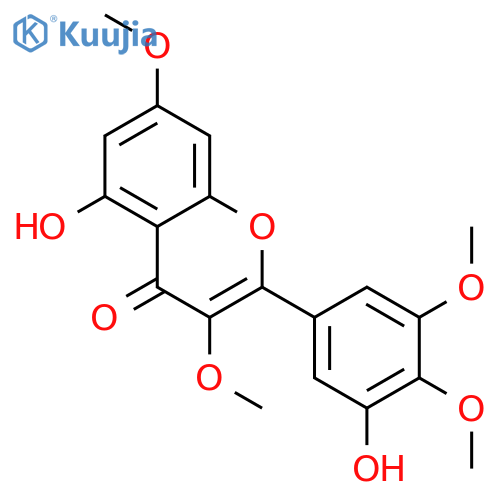 4H-1-Benzopyran-4-one,5-hydroxy-2-(3-hydroxy-4,5-dimethoxyphenyl)-3,7-dimethoxy- structure