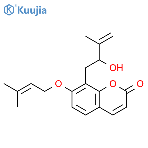 7-O-(3-Methyl-2-butenyl)-7-Hydroxy-8-(2-hydroxy-3-methyl-3-butenyl)-2H-1-benzopyran-2-one structure