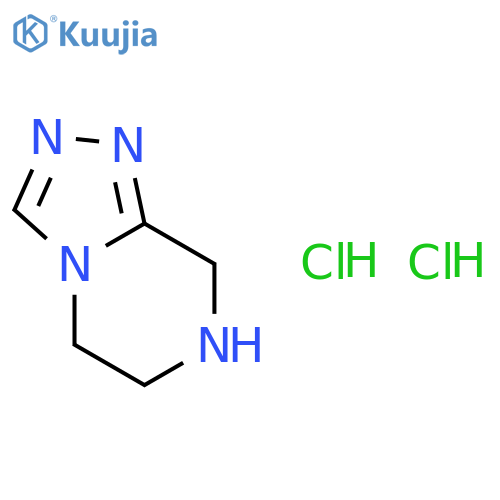 5,6,7,8-tetrahydro-[1,2,4]triazolo[4,3-a]pyrazine;dihydrochloride structure