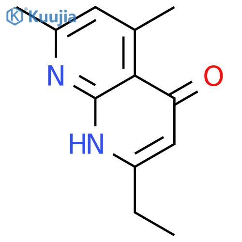 1,8-Naphthyridin-4(1H)-one, 2-ethyl-5,7-dimethyl- structure