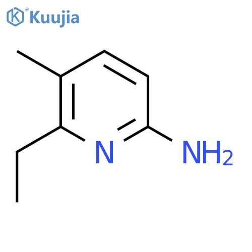 6-Ethyl-5-methyl-2-pyridinamine structure