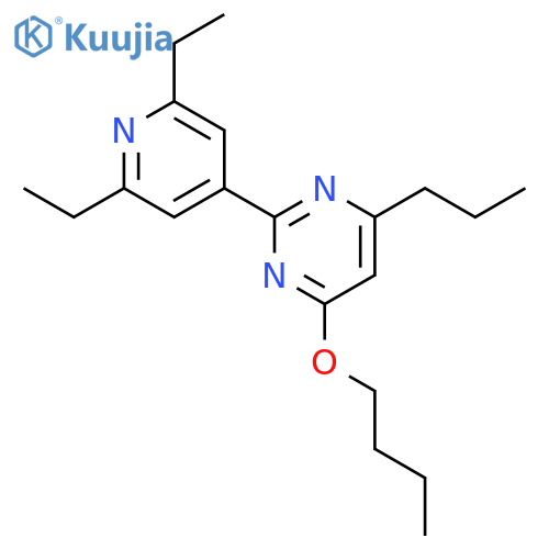 Pyrimidine, 4-butoxy-2-(2,6-diethyl-4-pyridinyl)-6-propyl- structure