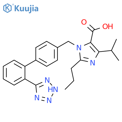 1H-Imidazole-5-carboxylicacid,4-(1-methylethyl)-2-propyl-1-[[2'-(2H-tetrazol-5-yl)[1,1'-biphenyl]-4-yl]methyl]- structure