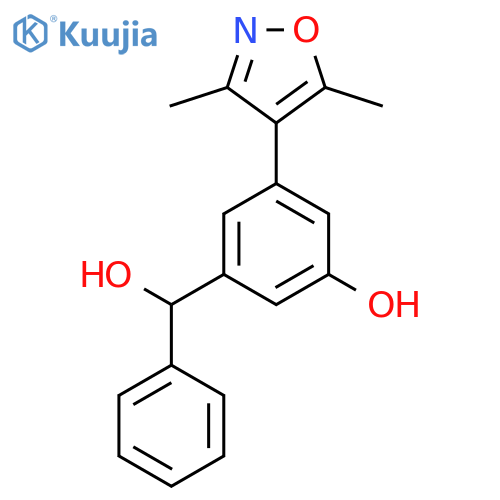 3-(3,5-Dimethyl-4-isoxazolyl)-5-hydroxy-α-phenyl-benzenemethanol structure