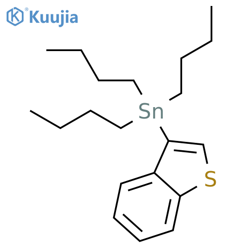 (1-Benzothiophen-3-yl)(tributyl)stannane structure