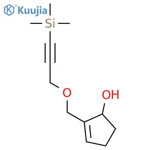 2-Cyclopenten-1-ol, 2-[[[3-(trimethylsilyl)-2-propynyl]oxy]methyl]- structure