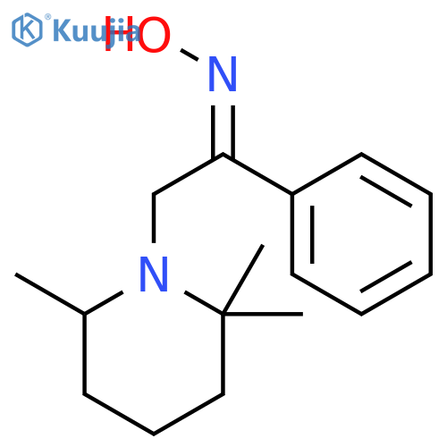 Ethanone, 1-phenyl-2-(2,2,6-trimethyl-1-piperidinyl)-, oxime, (Z)- structure