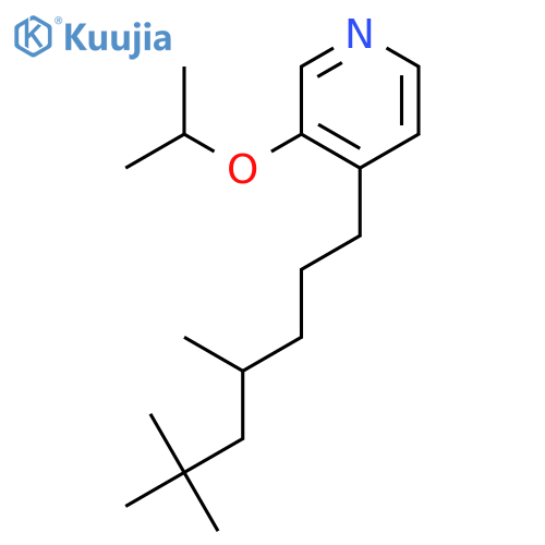 Pyridine, 3-(1-methylethoxy)-4-(4,6,6-trimethylheptyl)- structure