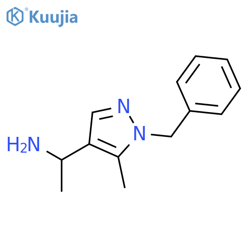 1-(1-Benzyl-5-methyl-1H-pyrazol-4-yl)ethanamine structure