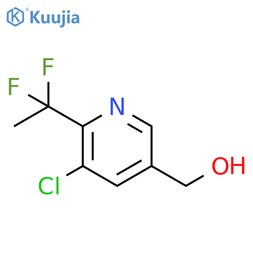 [5-chloro-6-(1,1-difluoroethyl)-3-pyridyl]methanol structure