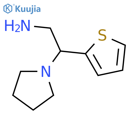 2-(pyrrolidin-1-yl)-2-(thiophen-2-yl)ethan-1-amine structure
