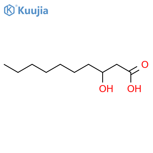 3-Hydroxydecanoic acid structure