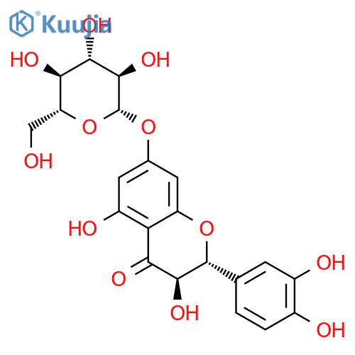 Taxifolin 7-O-β-D-glucoside structure