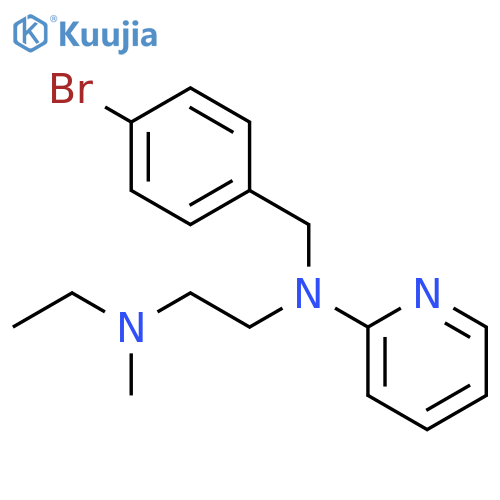 1,2-Ethanediamine,N-[(4-bromophenyl)methyl]-N'-ethyl-N'-methyl-N-2-pyridinyl- structure