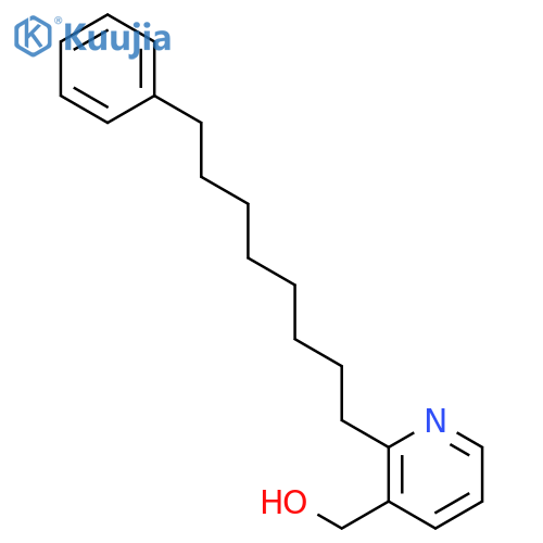 3-Pyridinemethanol, 2-(8-phenyloctyl)- structure